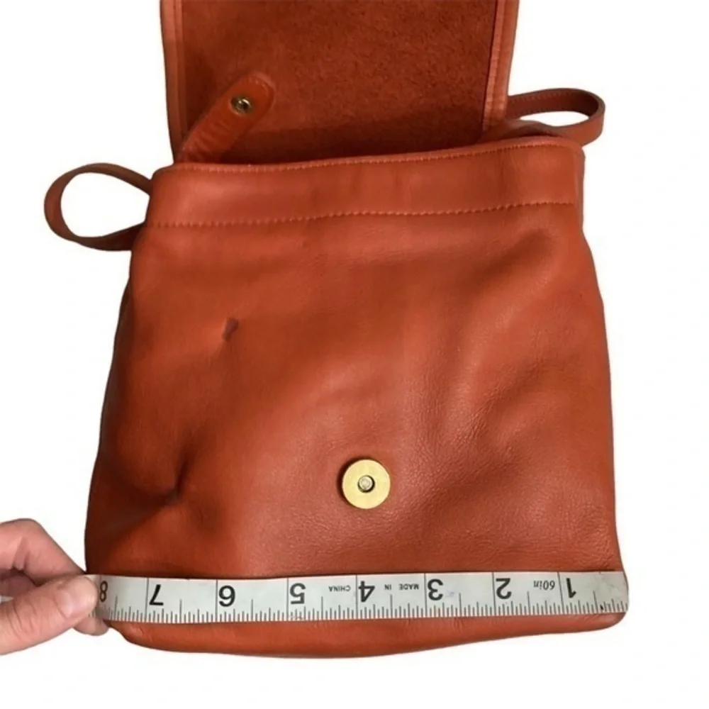 Coach vintage RARE orange burnt sienna Leather mini backpack 4152